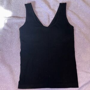 Elegant Black V-Neck Tank Top